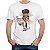 Camiseta para adulto com mangas curtas na cor branca Jimi Hendrix Purple Haze Premium - Imagem 1