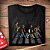 Camiseta Rock Premium Beatles Chaves Abbey Village tamanho adulto com mangas curtas na cor preta - Imagem 2