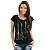 Camiseta Rock Baixo Patente tamanho adulto com mangas curtas na cor preta - Imagem 4