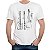 Camiseta Rock Baixo Patente tamanho adulto com mangas curtas na cor branca - Imagem 1