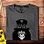 Camiseta rock Slash Caveira tamanho adulto com mangas curtas na cor Cinza Premium - Imagem 2