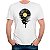 Camiseta Disco Derretendo tamanho adulto com mangas curtas na cor branca Premium - Imagem 1