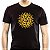 Camiseta Here Comes the Sun tamanho adulto com mangas curtas na cor preta - Imagem 1