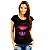 Camiseta Vinily Paradise tamanho adulto com mangas curtas na cor preta Premium - Imagem 4