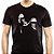 Camiseta Tênis de Roqueiro tamanho adulto com mangas curtas na cor preta - Imagem 1