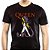 Camiseta Rock Alien tamanho adulto com mangas curtas na cor preta - Imagem 1