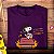 Camiseta rock Snoopy Hendrix na cor roxa com mangas curtas masculina - Imagem 3