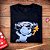 Camiseta Snoopy Nevermind tamanho adulto com mangas curtas na cor azul marinho Premium - Imagem 2