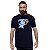 Camiseta Snoopy Nevermind tamanho adulto com mangas curtas na cor azul marinho Premium - Imagem 3