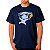 Camiseta Snoopy Nevermind tamanho adulto com mangas curtas na cor azul marinho Premium - Imagem 1