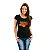 Camiseta Yes tamanho adulto com mangas curtas na cor preta Premium - Imagem 4