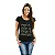 Oferta Relâmpago - Camiseta P Feminina Preta Beatles Integrantes Premium - Imagem 1