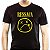 Camiseta Premium Ressaca tamanho adulto com mangas curtas na cor preta - Imagem 1