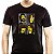 Camiseta Premium Beatles Simpsons tamanho adulto com mangas curtas na cor preta - Imagem 1