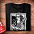 Camiseta Mona Lisa Baixista tamanho adulto com mangas curtas na cor preta premium - Imagem 2