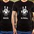 Kit 2 Camisetas premium Rock n´Roll Masculinas Pretas - Imagem 1