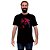 Camiseta Superman Rock Star tamanho adulto com mangas curtas na cor preta premium - Imagem 3