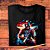 Camiseta Captain America Guitar Hero Rock Star Unissex Infantil Preta - Imagem 2