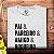 Camiseta Pai & Parceiro & Amigo & Roqueiro tamanho adulto com mangas curtas na cor branca premium - Imagem 2