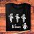 Camiseta The Be Sharps tamanho adulto com mangas curtas na cor preta premium - Imagem 2