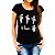 Camiseta The Be Sharps tamanho adulto com mangas curtas na cor preta premium - Imagem 4