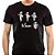 Camiseta The Be Sharps tamanho adulto com mangas curtas na cor preta premium - Imagem 1