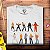 Camiseta Vocalistas do Rock tamanho adulto com mangas curtas na cor branca premium - Imagem 2