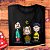 Camiseta Infantil Unissex Kurt, Krist e Dave Snoopy Version tamanho adulto com mangas curtas na cor Preta - Imagem 2