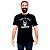 Camiseta Born to Rock Forced to Work tamanho adulto com mangas curtas na cor Preta Premium - Imagem 3
