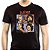 Camiseta Beatles Gorillaz adulto com mangas curtas na cor Preta Premium - Imagem 1