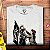 Camiseta Pseudo Punk adulto com mangas curtas na cor Branca Premium - Imagem 2