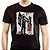 Camiseta Pseudo Punk adulto com mangas curtas na cor Preta Premium - Imagem 1