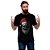 Camiseta rock Bad Santa adulto com mangas curtas na cor Preta Premium - Imagem 3