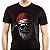 Camiseta rock Bad Santa adulto com mangas curtas na cor Preta Premium - Imagem 1