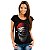 Camiseta rock Bad Santa adulto com mangas curtas na cor Preta Premium - Imagem 4