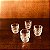 Jogo 4 Copos Caveira Vidro Shot Dose Vodka Skull Tequila Bar Transparente - Imagem 1