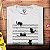 Camiseta Cats and Notes para adulto com mangas curtas na cor Branca - Imagem 2