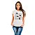 Camiseta Cats and Notes para adulto com mangas curtas na cor Branca - Imagem 4