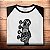Camiseta Bass Headstock Raglan tamanho adulto na cor branco com mangas pretas - Imagem 2