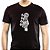 Camiseta Bass Headstock para adulto com mangas curtas na cor Preta - Imagem 1