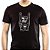 Camiseta Mão do Rock Tatuada para adulto com mangas curtas na cor Preta - Imagem 1