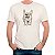 Camiseta Mão do Rock tatuada tamanho adulto com mangas curtas na cor Off White - Imagem 1