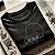 Camiseta Tape pulando fita para adulto com mangas curtas na cor Preta - Imagem 2