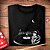 Camiseta Lago de Vinil para adulto com mangas curtas na cor Preta - Imagem 2