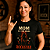 Camiseta Mom is the Real Rockstar para adulto com mangas curtas na cor Preta - Imagem 2