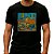 Camiseta Van Gogh Quarto do Guitarrista para adulto com mangas curtas na cor Preta - Imagem 1