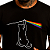 Camiseta Dark Side of the Dog para adulto com mangas curtas na cor Preta - Imagem 1