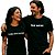 Kit 2 Camisetas Premium pretas feminina e masculina Eu Amo o Rock and Roll - Imagem 1