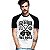 Oferta Relâmpago - Camiseta branca Raglan com mangas curtas e pretas masculina Keep On Rockin in a Free World - Imagem 2