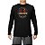 Camiseta Jurassic Rock tamanho adulto com mangas longas na cor preta masculina - Imagem 1